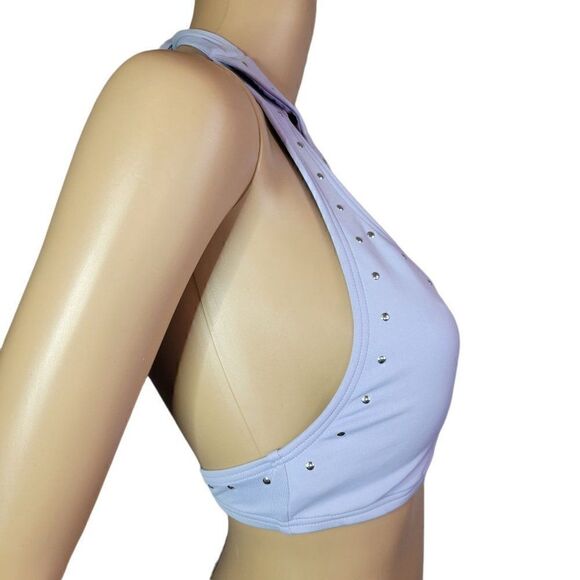 Michael Kors Choker Halter Bikini Top (Size S) - Picture 2 of 6